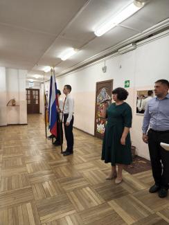 Церемония выноса Государственного флага Российской  Федерации, Краснодарского края, Муниципального образования город Краснодар